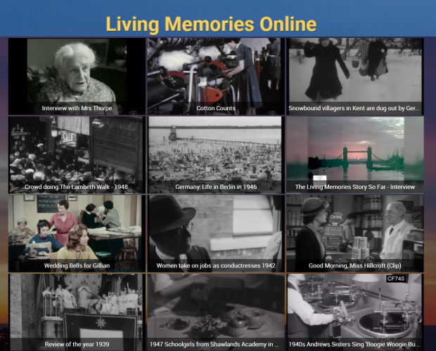 Living Memories Online: Using archive films to help trigger memories and reduce isolation