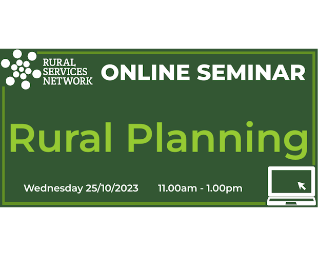 25/10/23 - RSN Seminar: Rural Planning