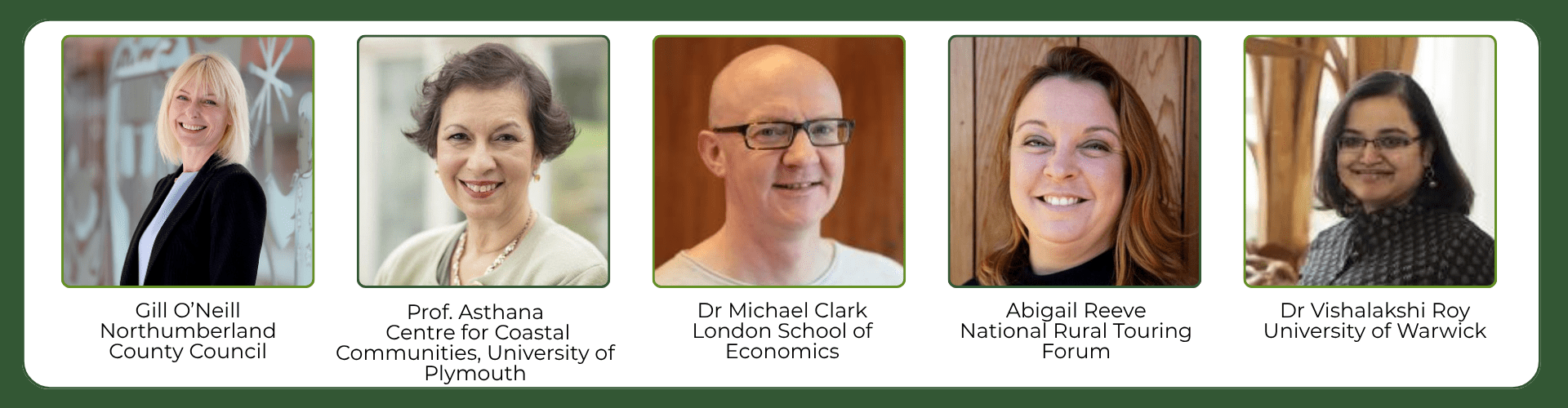 Speakers (with titles) - Rural Health & care
